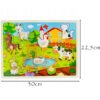 KLOCKI EDUKACYJNE PUZZLE DREWNIANE FARMA