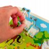 KLOCKI EDUKACYJNE PUZZLE DREWNIANE FARMA