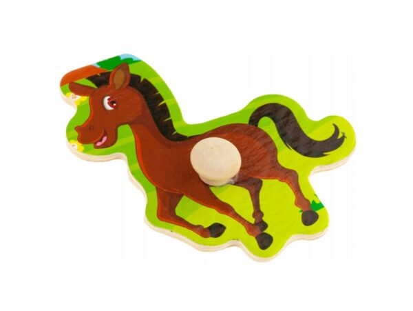 KLOCKI EDUKACYJNE PUZZLE DREWNIANE FARMA