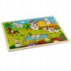 KLOCKI EDUKACYJNE PUZZLE DREWNIANE FARMA