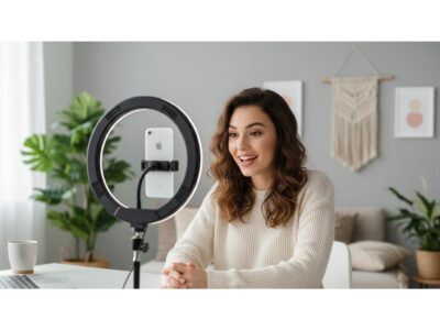 LAMPA PIERŚCIENIOWA 60W RING LED SELFIE