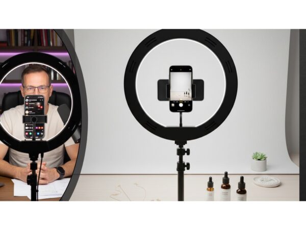 LAMPA PIERŚCIENIOWA 60W RING LED SELFIE