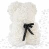 MIŚ Z RÓŻ 25cm + BOX - biały