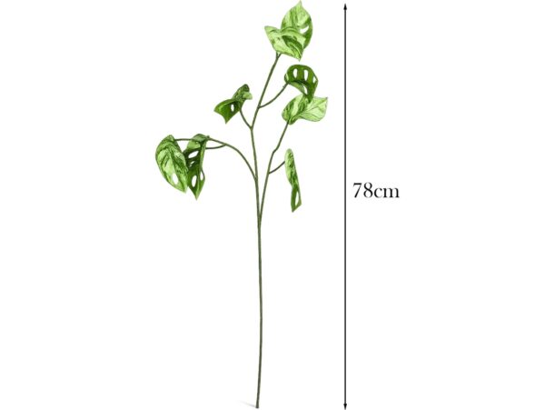 MONSTERA SZTUCZNA GAŁĄZKA 78CM 3 RAMIONA