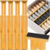ORGANIZER DO SZUFLAD PRZEGRÓDKI SEPARATOR BAMBUSOWY 4 SZT