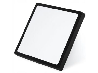 PANEL LAMPA LED PLAFON 29CM 24W - czarny/zimny biały