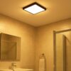 PANEL LAMPA LED PLAFON 29CM 24W - czarny/zimny biały