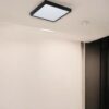 PANEL LAMPA LED PLAFON 29CM 24W - czarny/zimny biały