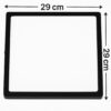 PANEL LAMPA LED PLAFON 29CM 24W - czarny/zimny biały