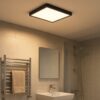 PANEL LAMPA LED PLAFON 29CM 24W - czarny/zimny biały
