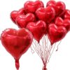 BALON FOLIOWY SERCE 25CM 10SZT