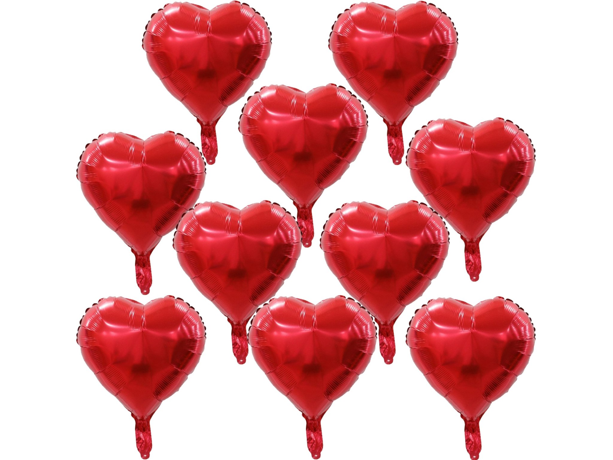 BALON FOLIOWY SERCE 25CM 10SZT