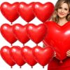BALON LATEKSOWY SERCE 90CM 10SZT