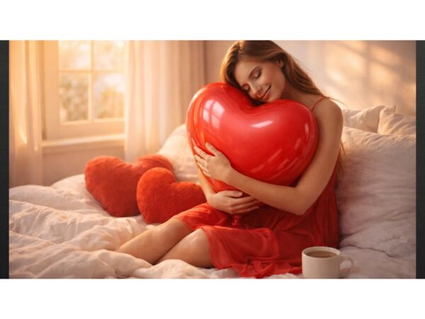 BALON LATEKSOWY SERCE 90CM 10SZT