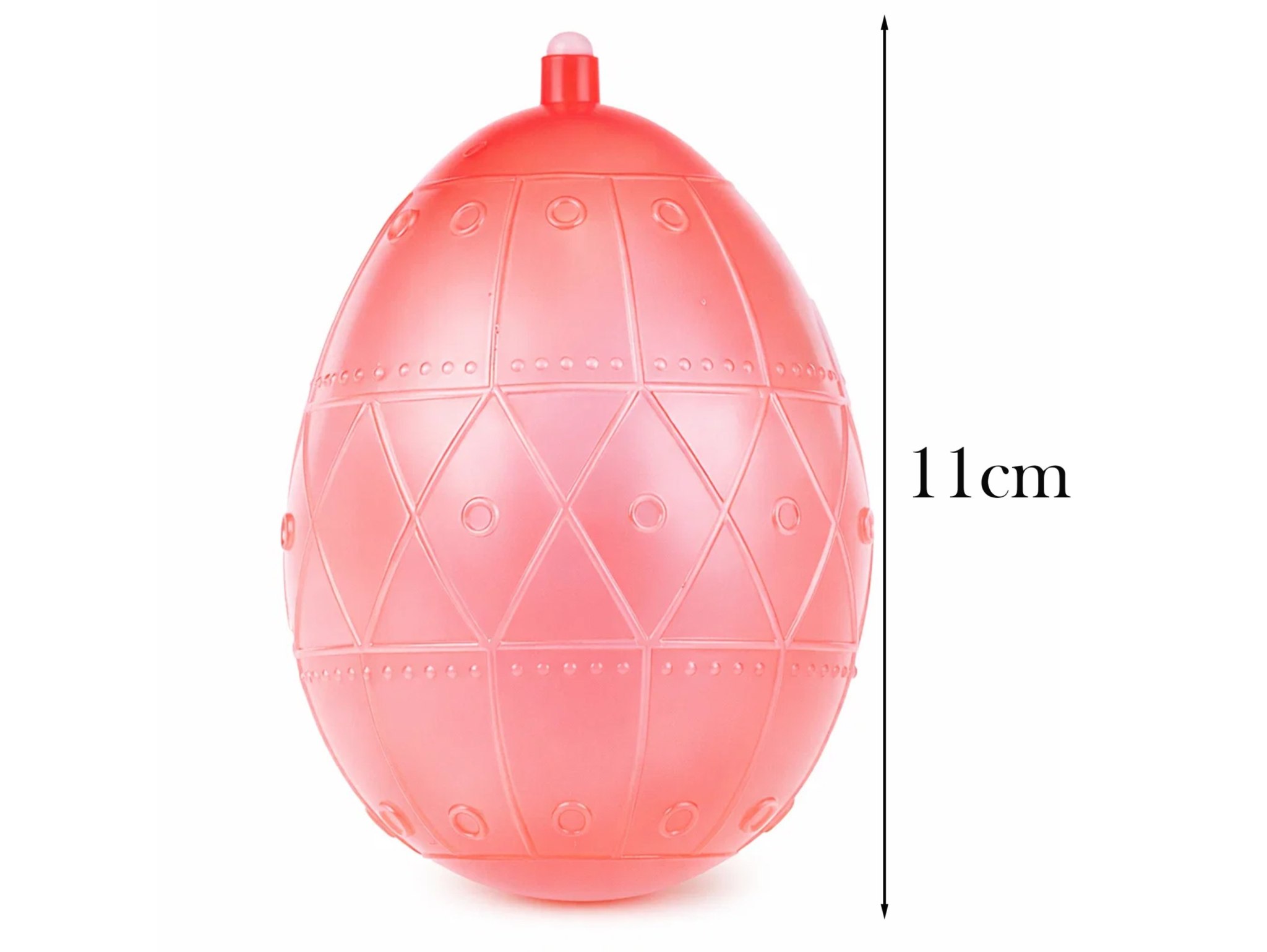 DYNGUSÓWKA ŚMIGUSÓWKA JAJO 11cm WIELKANOC - pomarańczowy