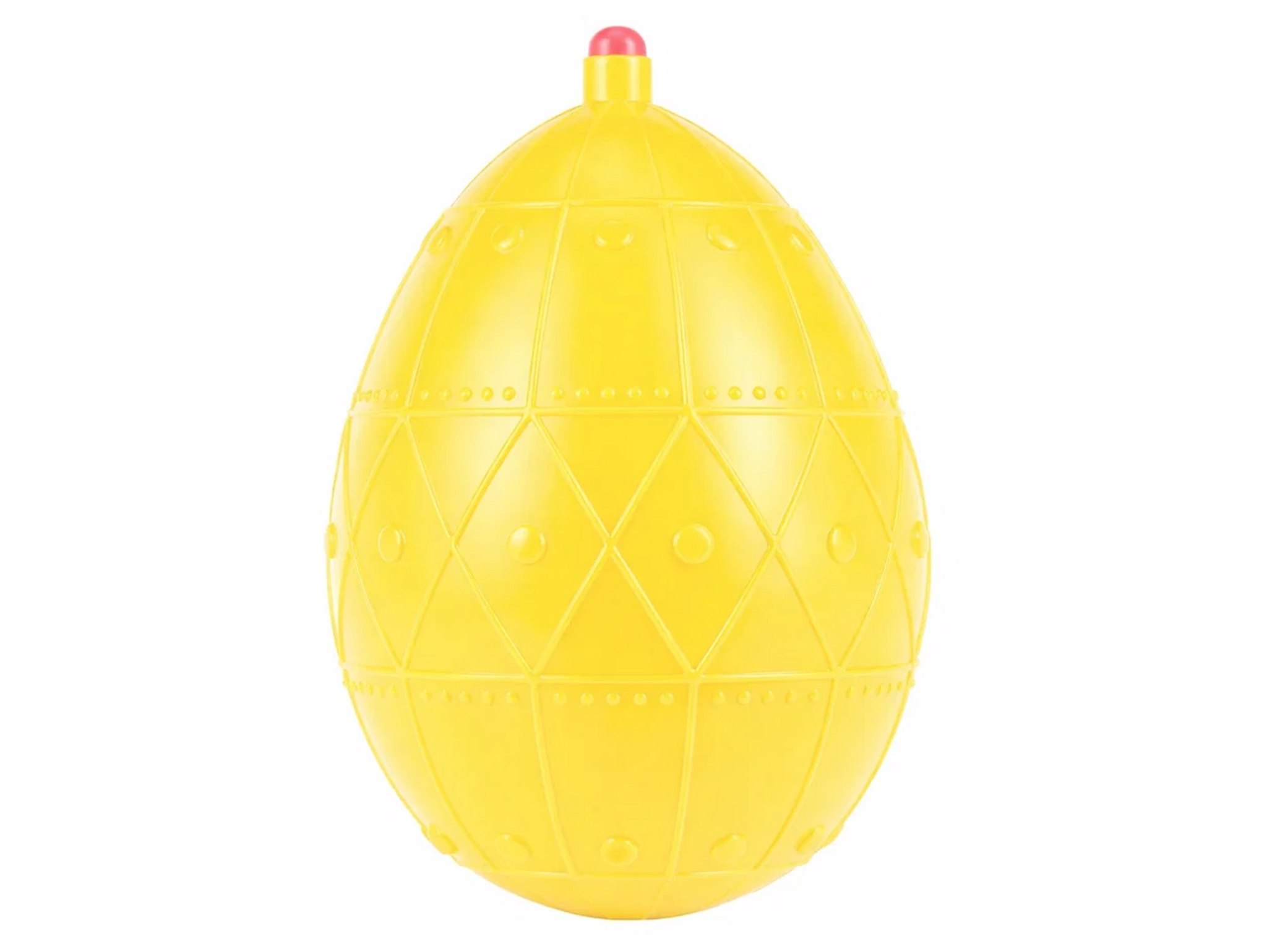 DYNGUSÓWKA ŚMIGUSÓWKA JAJO 11cm WIELKANOC - żółty