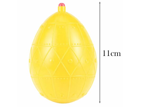 DYNGUSÓWKA ŚMIGUSÓWKA JAJO 11cm WIELKANOC - żółty