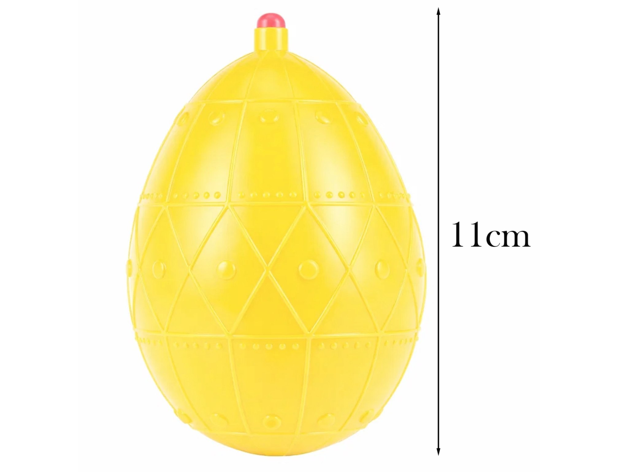 DYNGUSÓWKA ŚMIGUSÓWKA JAJO 11cm WIELKANOC - żółty