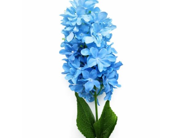 HORTENSJA SZTUCZNA POJEDYNCZA 90CM (kwiat 25cm) NIEBIESKA 5SZT