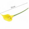 KALIA GUMOWA SZTUCZNA 31CM (kwiat 8x5cm) - żółty