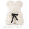 MIŚ Z RÓŻ 25cm - biały