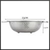 MISKA METALOWA 27CM + DURSZLAK SITKO CEDZAK ZE STALI Z UCHWYTAMI 23CM
