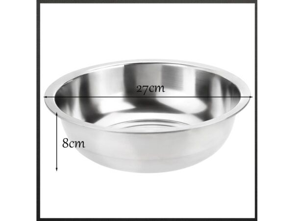 MISKA METALOWA 27CM + DURSZLAK SITKO CEDZAK ZE STALI Z UCHWYTAMI 23CM