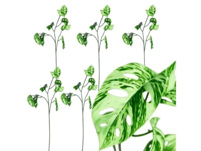 MONSTERA SZTUCZNA GAŁĄZKA 78CM 3 RAMIONA 5SZT