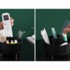 ORGANIZER NA KOSMETYKI OBROTOWY 15x15x12,5cm - czarny