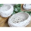 OSŁONKA DONICZKA RATTANOWA Z FOLIĄ ZESTAW 2SZT 30x21x9 20x15x7