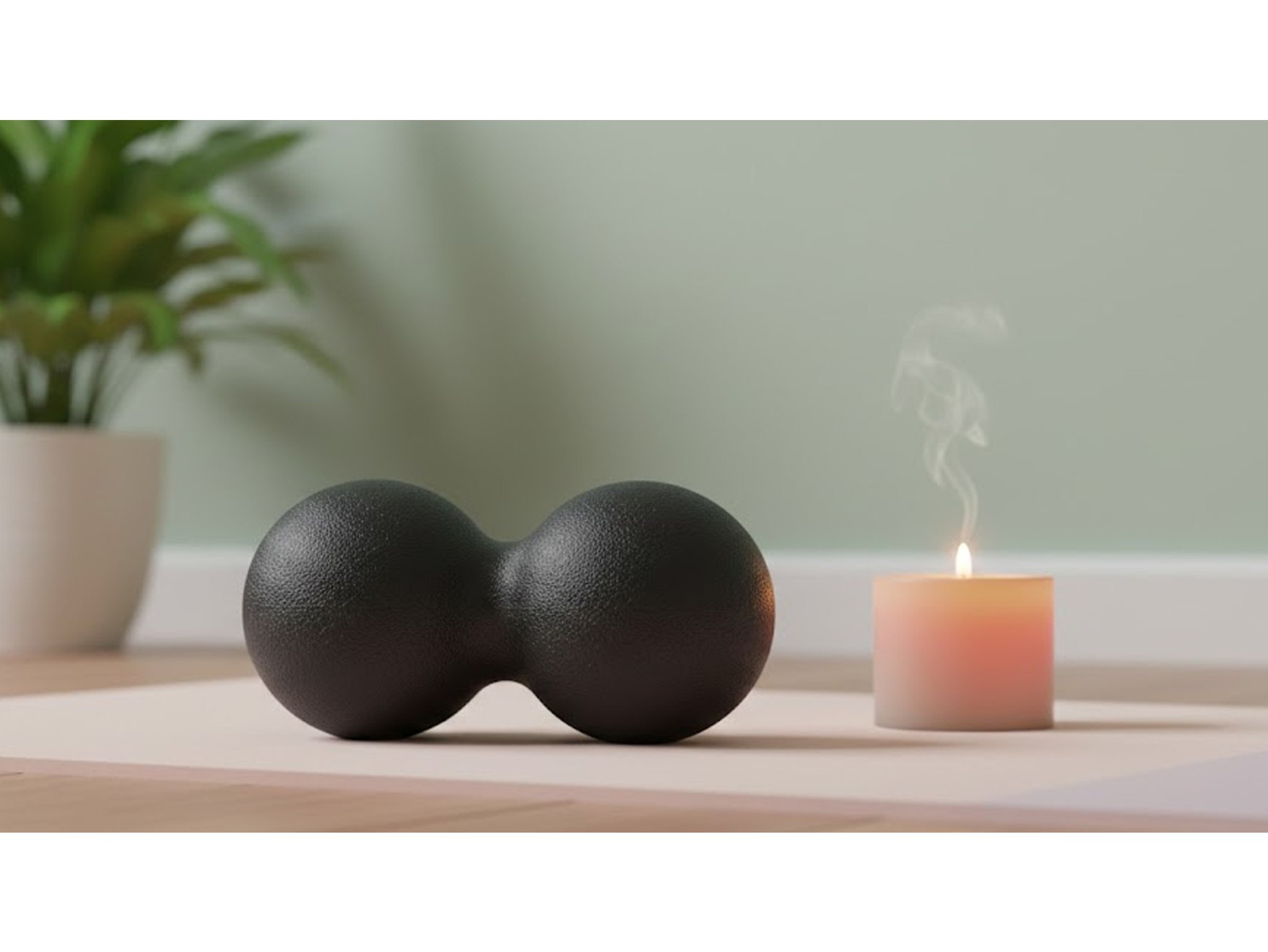 PIŁKA PODWÓJNA DO MASAŻU 13X6,4 CM