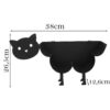 STOJAK NA PAPIER TOALETOWY METALOWY 38x12,6x26,5cm - kot