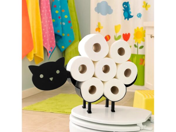 STOJAK NA PAPIER TOALETOWY METALOWY 38x12,6x26,5cm - kot