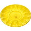 TALERZ NA JAJKA PLASTIKOWY 30CM - żółty