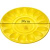 TALERZ NA JAJKA PLASTIKOWY 30CM - żółty