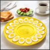 TALERZ NA JAJKA PLASTIKOWY 30CM - żółty