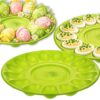 TALERZ NA JAJKA PLASTIKOWY 30CM - zielony