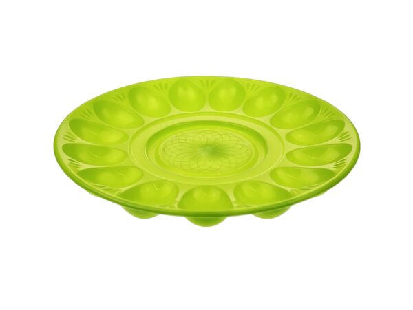 TALERZ NA JAJKA PLASTIKOWY 30CM - zielony