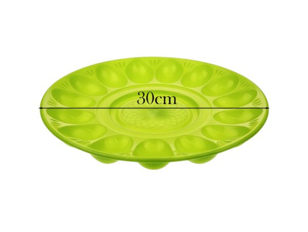 TALERZ NA JAJKA PLASTIKOWY 30CM - zielony