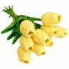TULIPAN PIANKOWY SZTUCZNY 34CM (kwiat 4,5x3,5cm) - żółty