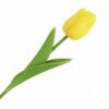 TULIPAN PIANKOWY SZTUCZNY 34CM (kwiat 4,5x3,5cm) - żółty