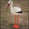 BOCIAN PTAK SZTUCZNY PLASTIKOWY 82x65x22
