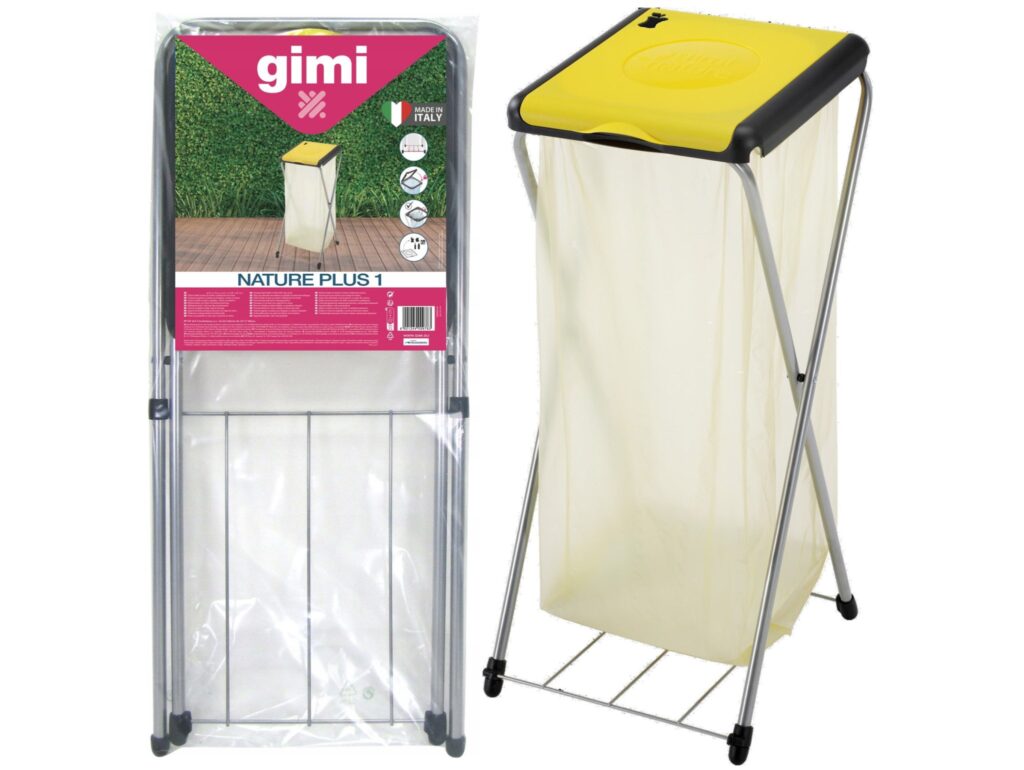 GIMI NATURE 1 PLUS STOJAK NA WORKI NA ŚMIECI/GIMI NATURE 1 PLUS ŻÓŁTY GM 154395 8001244009783