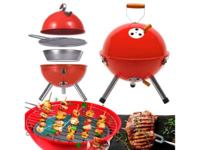 GRILL Z POKRYWĄ 31x41cm