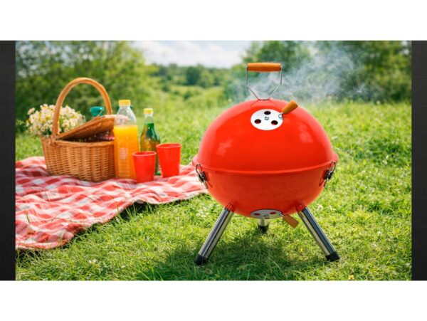 GRILL Z POKRYWĄ 31x41cm