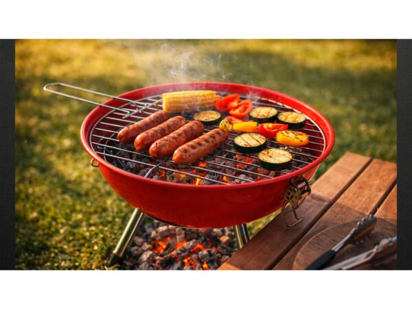 GRILL Z POKRYWĄ 31x41cm