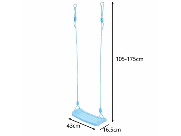 HUŚTAWKA DESKA PLASTIKOWA 43cm - błękitny