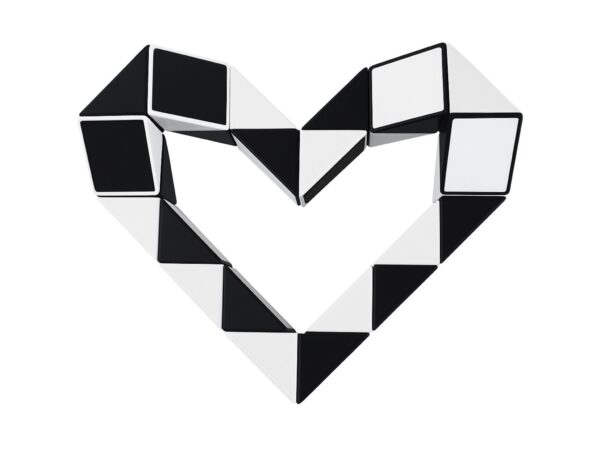 KOSTKA MAGICZNA UKŁADANKA 24-SEGMENTY 23x1,3x0,9cm - czarny