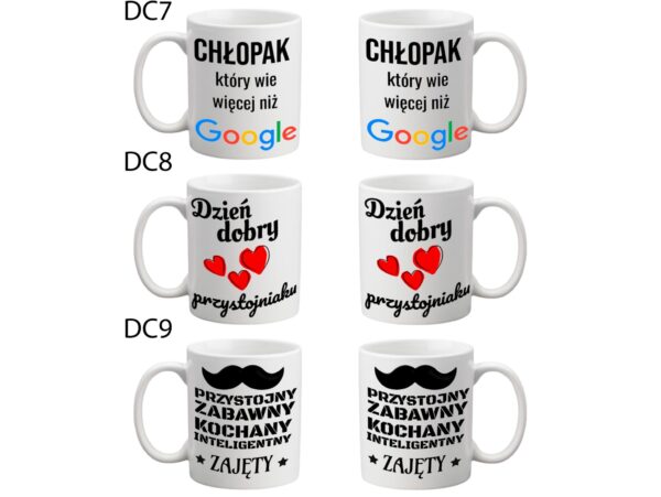 KUBEK DO SUBLIMACJI 330ML BIAŁY - Dzień chłopaka - grupa