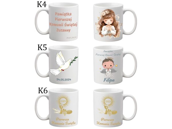 KUBEK DO SUBLIMACJI 330ML BIAŁY - Komunia - grupa